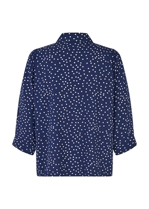 Bono dot skjorte Dark Navy Lollys Laundry 